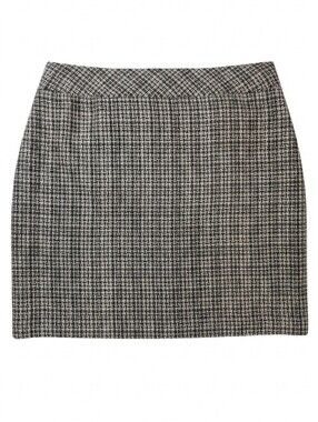 Tres You Tweed Pencil Skirt Above Knee Length Black White Plus Size 16